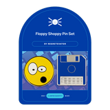 Regretevator Floppy Shoppy Pin Set  by Makeship.