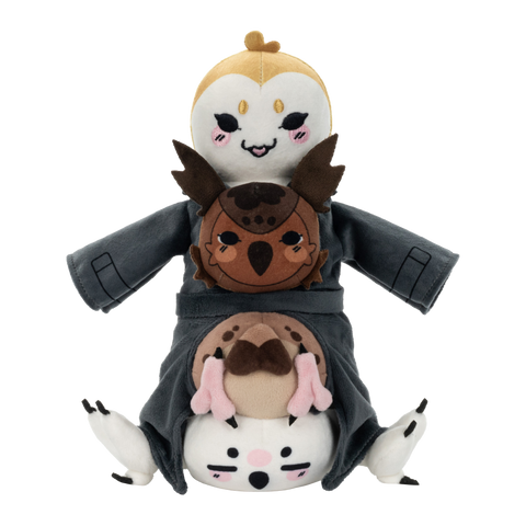 Oz Media Four Owls in a Trench Coat Plush  by Makeship.