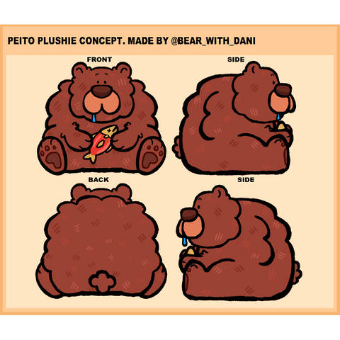 bear_with_dani Peito Plush  by Makeship.