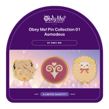Obey Me! Pin Collection 01 - Asmodeus  by Makeship.