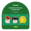 Mushling &amp; Friends Enamel Pins