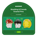 Mushling & Friends Enamel Pins
