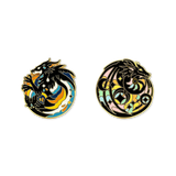 AroAce Dragon Enamel Pins 2-Pack