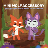 Mini Wolf Keychain Plush