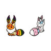 Pride Moth Kittens Enamel Pin Collection