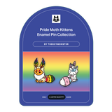 Pride Moth Kittens Enamel Pin Collection