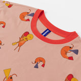 justan oval Shrimpster T-shirt T-Shirt by Makeship.