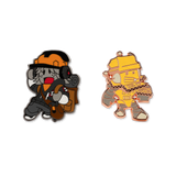something evil will happen Builderfan & H3LP3R Pins  by Makeship.
