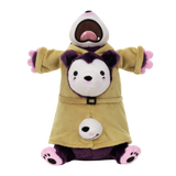 Three Opossums in a Trench Coat Plushie