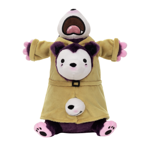 Three Opossums in a Trench Coat Plushie