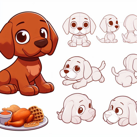 Waffles the Vizsla Plushie