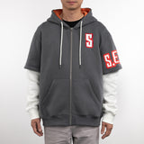 something evil will happen Builderfan's Cool Rolled-Up Sleeves Hoodie  by Makeship.