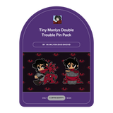 ManlyBadassHero Tiny Manlys Double Trouble Pin Pack  by Makeship.
