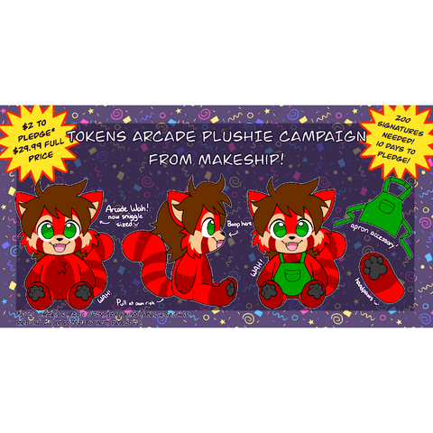 Tokens the Arcade Wah Plushie