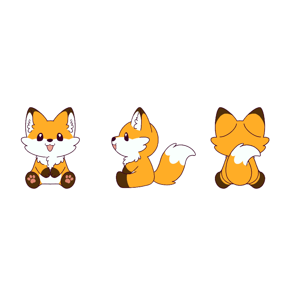 Vicksy Sitting Fox Plushie