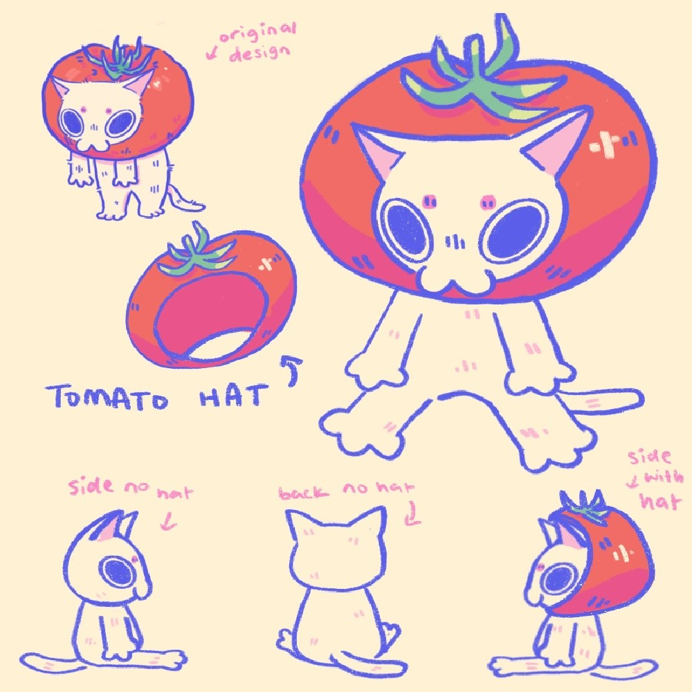 Tomato Cat Plushie