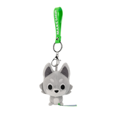 Super Animal Royale Mini Wolf Keychain Plush  by Makeship.