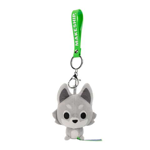 Super Animal Royale Mini Wolf Keychain Plush  by Makeship.