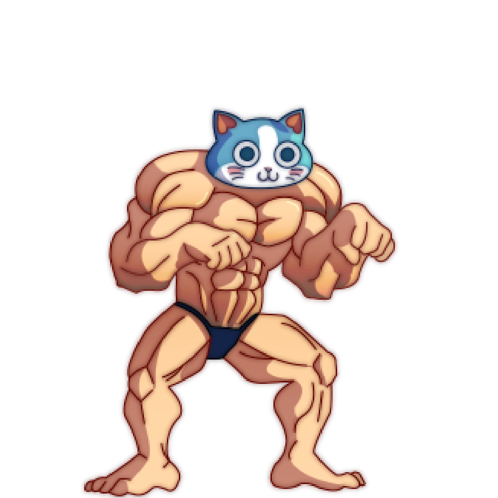 KinnikuNeko SUPER MUSCLE CAT Plushie